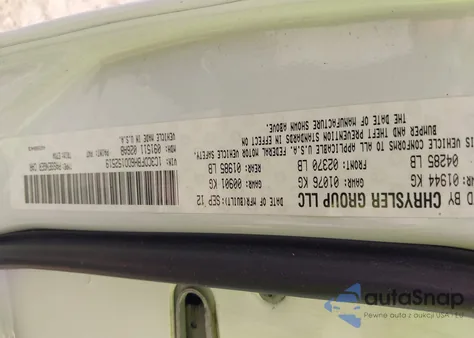 2013 Dodge Dart Sxt из США, поврежденный, VIN 1C3CDFBH6DD152519